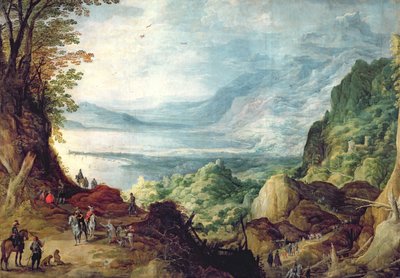 Landscape with Sea and Mountains by Joos or Josse de Momper